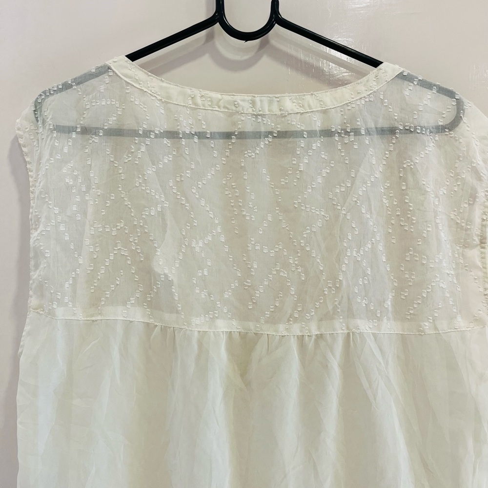 American eagle Off white georgette top - Picture 10 of 16